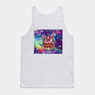 Easter Basket Sloth - Rainbow Space Tank Top